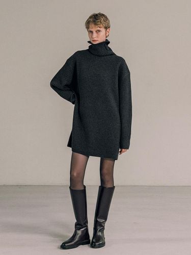 Merino Wool Mini Knit Dress [] (SIKN2133) - Siyazu - Modalova