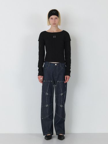 SIGNATURE RAW CUT DOUBLE KNEE DENIM PANTS () - SEALOT - Modalova