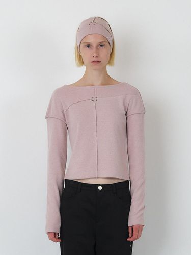 SIGNAUTRE RAW CUT EYELET LONG SLEEVE TOP () - SEALOT - Modalova