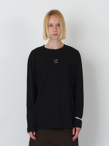 SIGNATURE RAW CUT EYELET LONG SLEEVE TOP () - SEALOT - Modalova