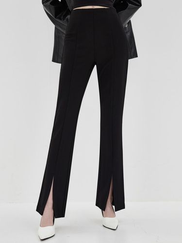 Slit Spandex Bootcut Slacks - MOONT - Modalova