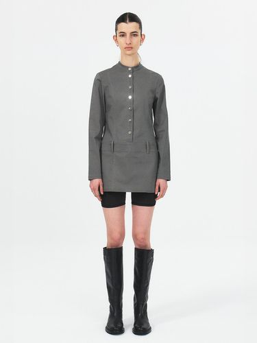 SNAP BUTTON LONG SLEEVE MINI DRESS () - SEALOT - Modalova