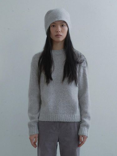 Kid Mohair Merino Wool Pullover [Lilac] - Monochrome - Modalova