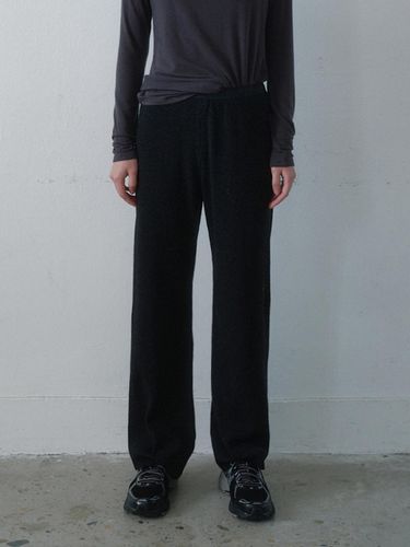 Cube Banding Wool Blend Pants [Charcoal] - Monochrome - Modalova