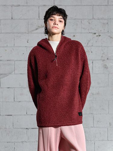 Wool boucle hooded jumper_AI12WNKPO43BC - yoyoyoy - Modalova