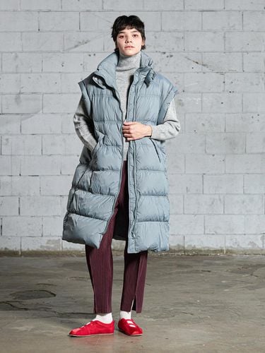 High-neck long-down vest_AI12WNWDV33GY - yoyoyoy - Modalova