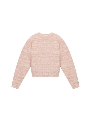 Boucle Gradient Voluminous Regular Fit Sweater - INSTANTFUNK - Modalova