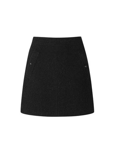 Boucl Handmade Alpaca Wool Mini Skirt [Black] (BK_C244MSD502) - CC collect - Modalova