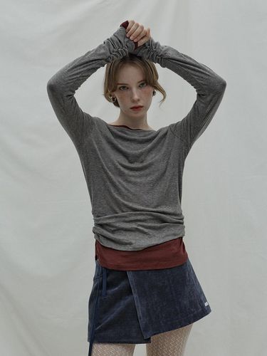 Loose fit long sleeves_gray - adit - Modalova