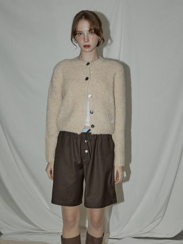 Layered bermuda pants_brown - adit - Modalova