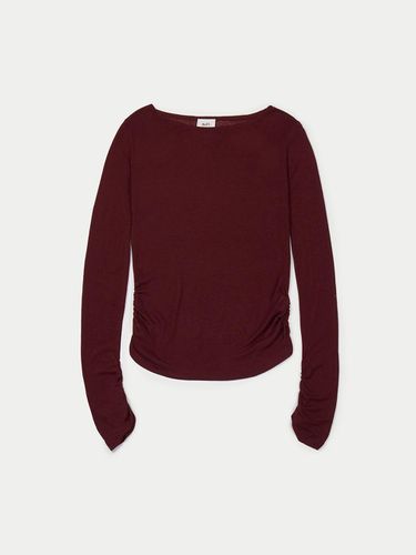 Loose fit long sleeves_Burgundy - adit - Modalova