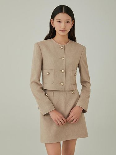 NO. 27 JACKET - BEIGE BROWN - HANAVO - Modalova