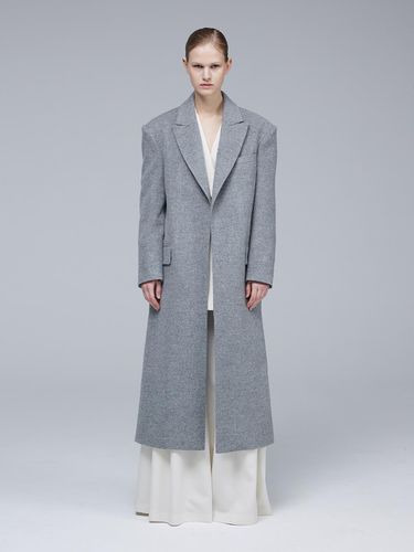 Open - type minimal wool coat - MMAM - Modalova