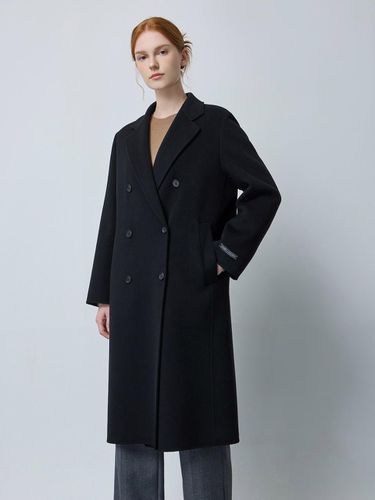 Double Handmade Wool-Cashmere Long Coat [Black] (C244MSG161) - CC collect - Modalova