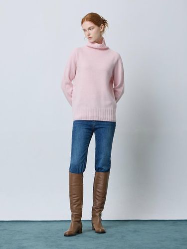 Cashmere Blend Thick Knit Turtleneck Pullover [Light Pink] (LP_C244KSK131) - CC collect - Modalova