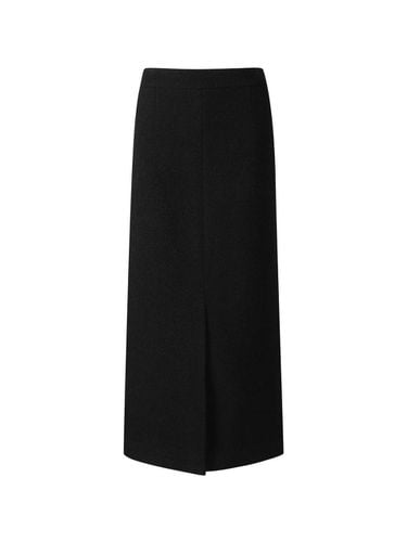 Boucl H-Line Long Wool-Blend Skirt [Black] (BK_C244MSD233) - CC collect - Modalova