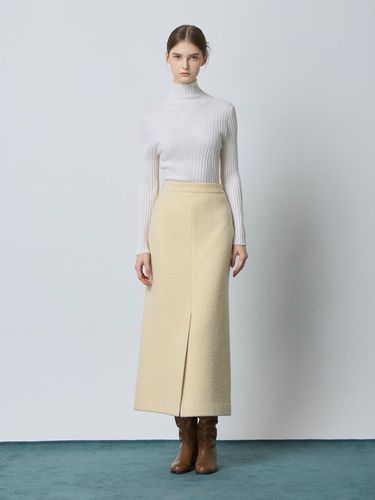 Boucl H-Line Wool-Blend Long Skirt (LE_C244MSD233) - CC collect - Modalova