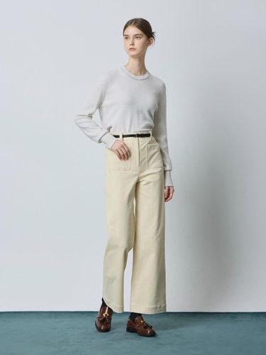 Corduroy Semi-Wide Cotton Blend Pants [Beige] (IV_C244MSA035) - CC collect - Modalova