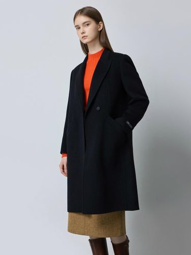 Cashmere Blend Semi-Double Long Coat BK_C244MSG534 - CC collect - Modalova