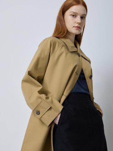 Classic Minimal Balmacaan Trench Coat [Beige] (BE_C243MSJ002) - CC collect - Modalova