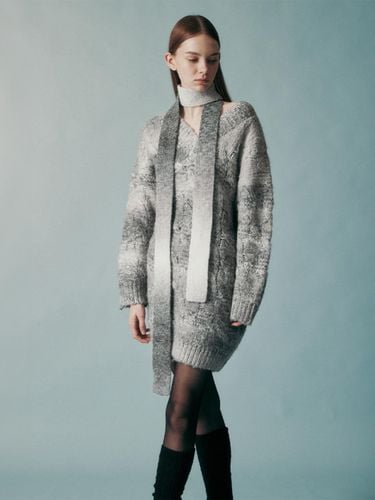 Wool Blend Cable Knit Dress - RE RHEE - Modalova