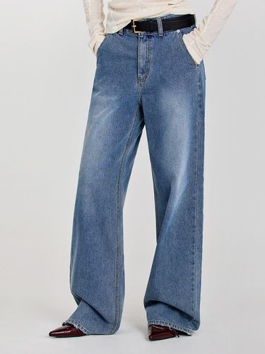 Deep-washed napping denim pants - MOONT - Modalova