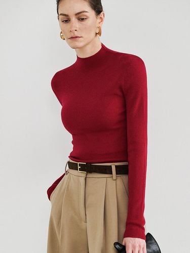 Half-neck slim wool knitwear - MOONT - Modalova