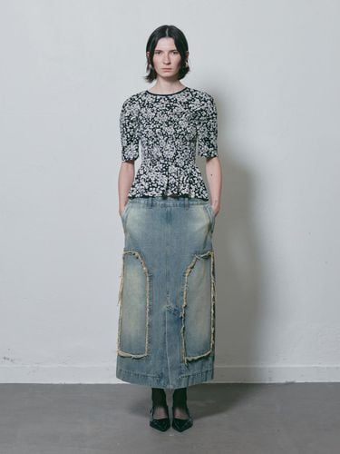 WAY FLY DISTRESSED CARPENTER DENIM SKIRT - MUNN - Modalova