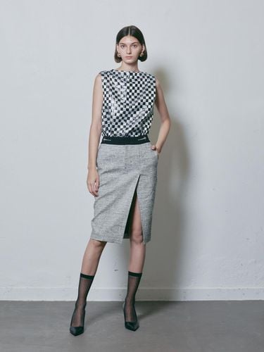 FRONT SLIT RIRI - CLIP BELT PENCIL SKIRT - MUNN - Modalova