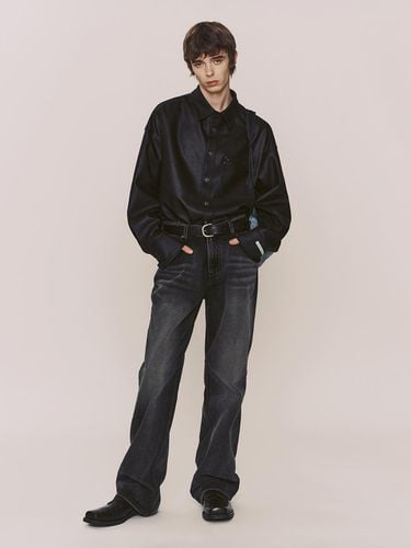 Men's wide denim pants - INSTANTFUNK - Modalova