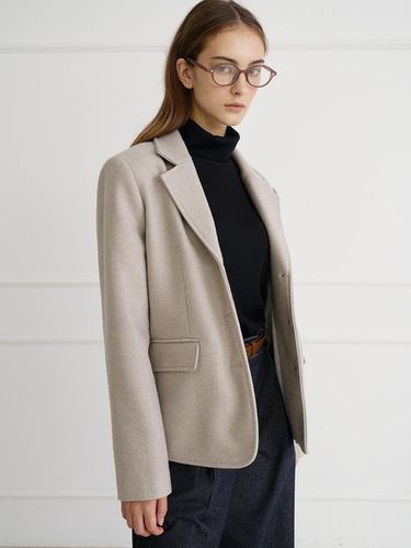 Tailored Wool Jacket light brown [T44] - bibyseob - Modalova