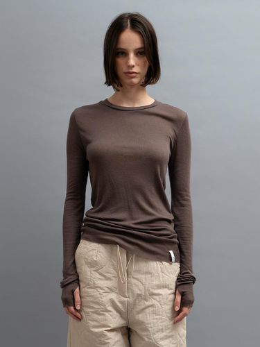 BASIC MERINO WOOL LONG SLEEVE TEE - Porta - Modalova