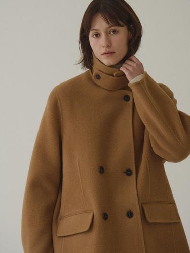 Double Half Handmade Coat_Camel - Tillber - Modalova