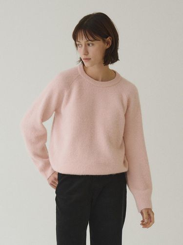 Pastel Brushed Round Knitwear_Pink - Tillber - Modalova