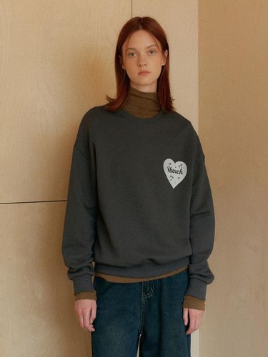 Heart over size sweatshirt - HUNCH - Modalova