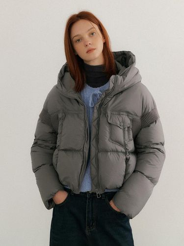 Down semi crop padded Jacket (2color) - HUNCH - Modalova