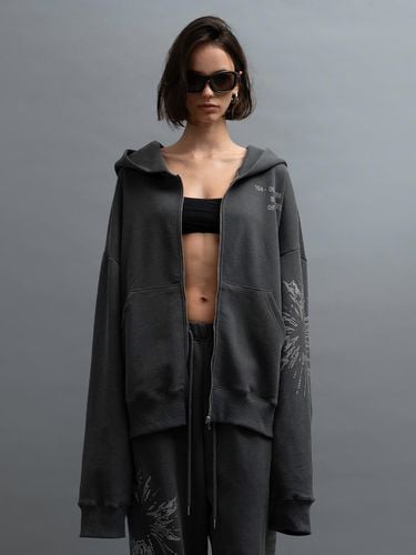 HOTFIX GRAPHIC OVERSIZED HOOD ZIP - UP - Porta - Modalova