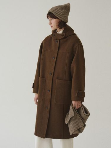 Teddy Hood Long Coat_Brown - Tillber - Modalova