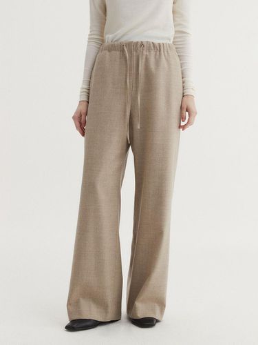 WOOL WIDE BANDING PANTS (3 COLORS) - EAAH - Modalova