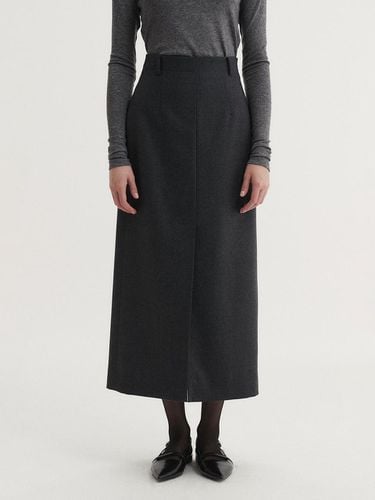 WOOL SLIT SKIRT (2 COLORS) - EAAH - Modalova