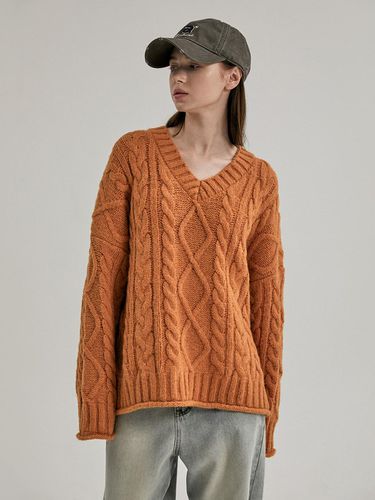 V Neck Cross Knit Sweater_3color - SY2C - Modalova