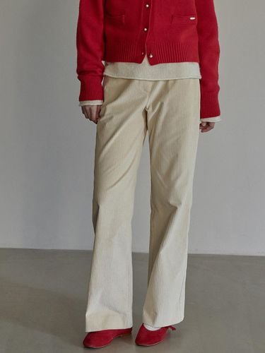 Corduroy semi wide pants - BEMUSE MANSION - Modalova