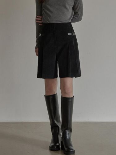 Corduroy skirt pants - Black - BEMUSE MANSION - Modalova