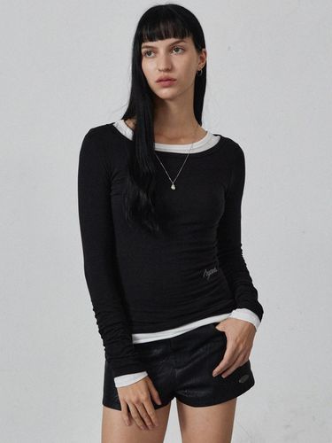 LILY TENCEL BOAT NECK LONG SLEEVE () - L’EGARNET - Modalova