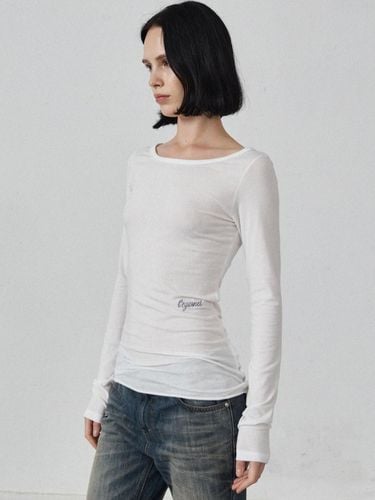 LILY TENCEL BOAT NECK LONG SLEEVE () - L’EGARNET - Modalova