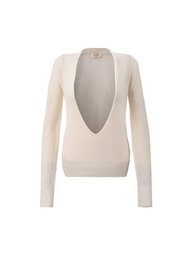 Mohair plunge neck Knit - RENEJ - Modalova