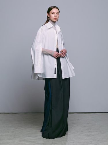 WHITE OVERSIZED MULTI PLACKET SHIRT - MUNN - Modalova