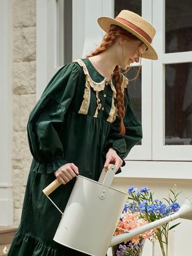 Anne's Grass Long-Sleeved dress_Deep Green (30'S) - ULLALA PAJAMAS - Modalova