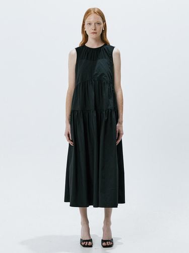 Shirring Maxi Dress (Black) - OEF - Modalova