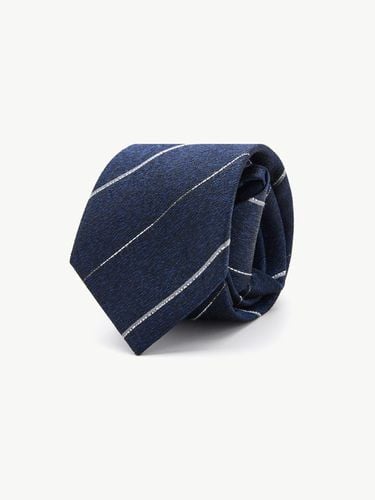 White Stripe Zipper Tie Navy - STCO - Modalova